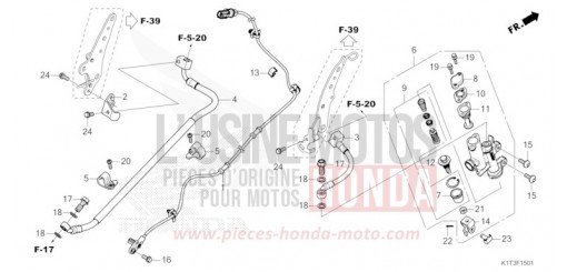 REAR BRAKE MASTER CYLINDER (CRF250LRA/300LA/LRA) CRF300LRAM de 2021